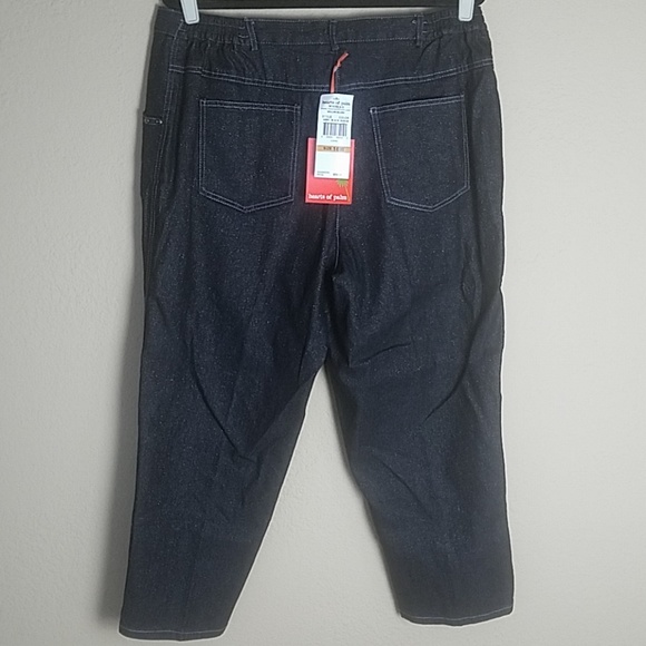 hearts of palm Pants & Jumpsuits Hearts Of Palm Black Silver Capri